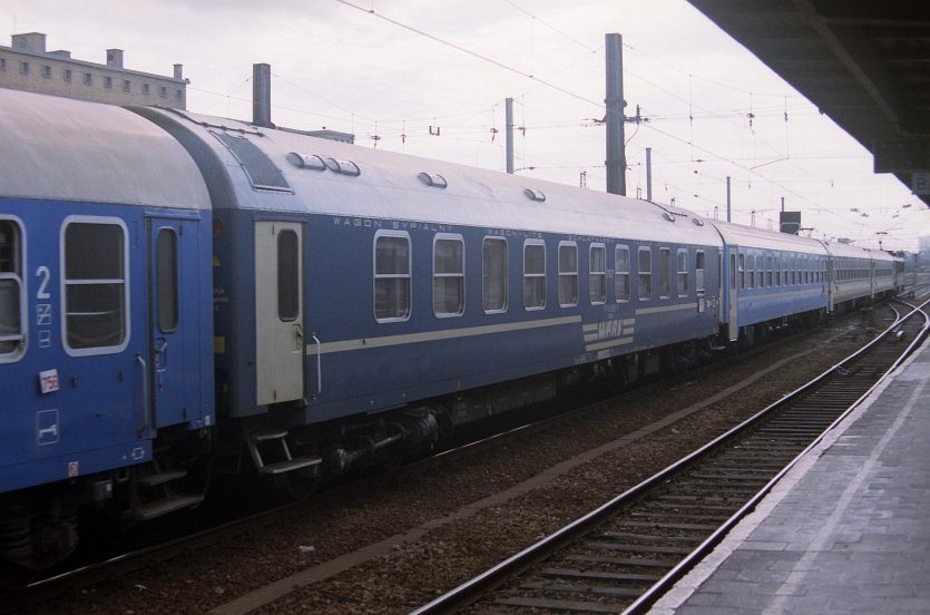 PKP Schlafwagen WLAB. Brussel-Zuid November 1995. 