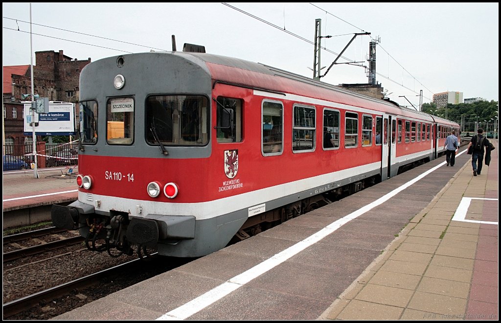 SA110-14 steht bereit f�r die Fahrt nach Szczecinek (ex DB 624 630-0 Bn. gesehen Szczecin Glowny 12.06.2010)