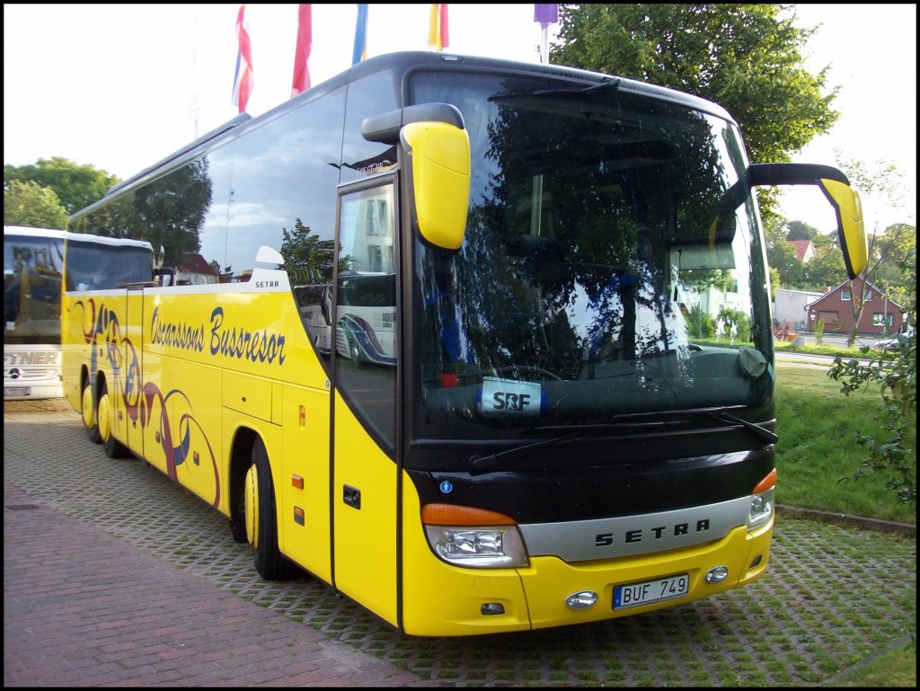 Setra 417 GT-HD von Oscarssons Bussresor aus Schweden in Bergen.