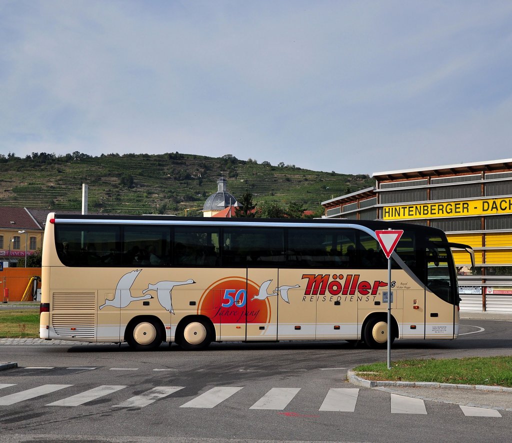SETRA S415 HDH vom Reisedienst MLLER aus der BRD.Krems,September 2012.
