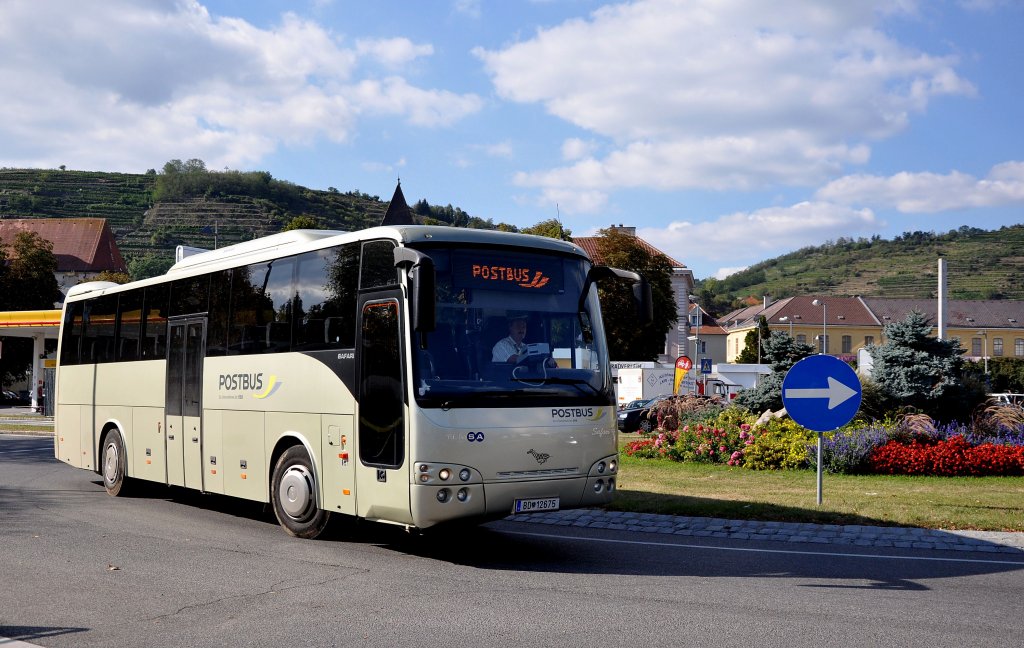 TEMSA SAFARI,Postbus der BB im September 2012 in Krems an der Donau unterwegs.