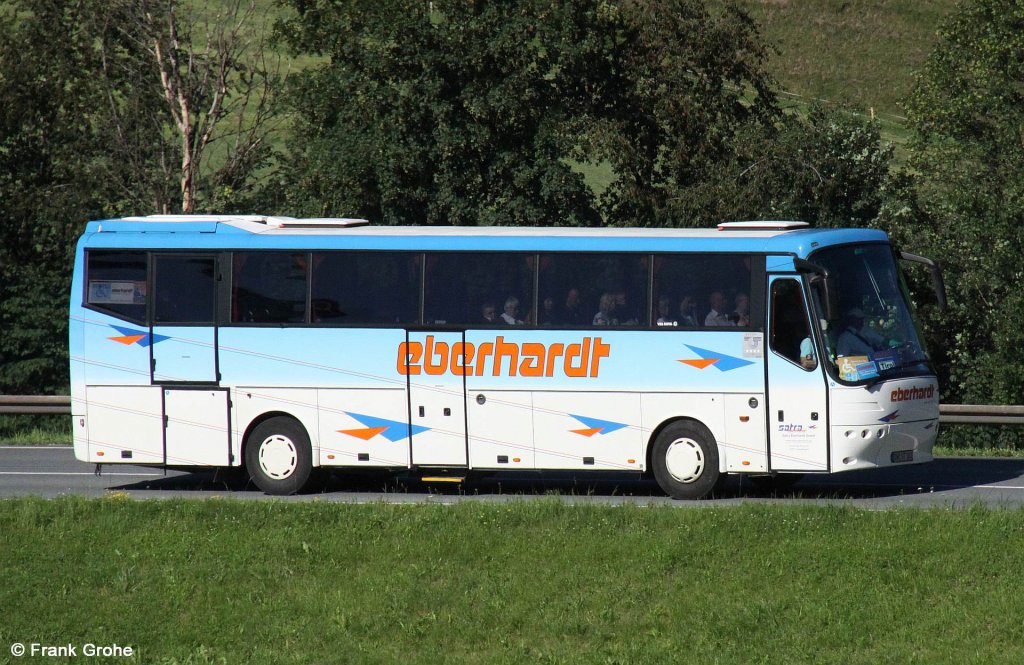 VDL Bova der Satra Eberhardt GmbH Kesselsdorf, fotografiert bei Hopfgarten am 27.06.2011 --> Dieser Bus ist speziell fr behindertengerechtes Reisen mit Lift usw. ausgestattet.