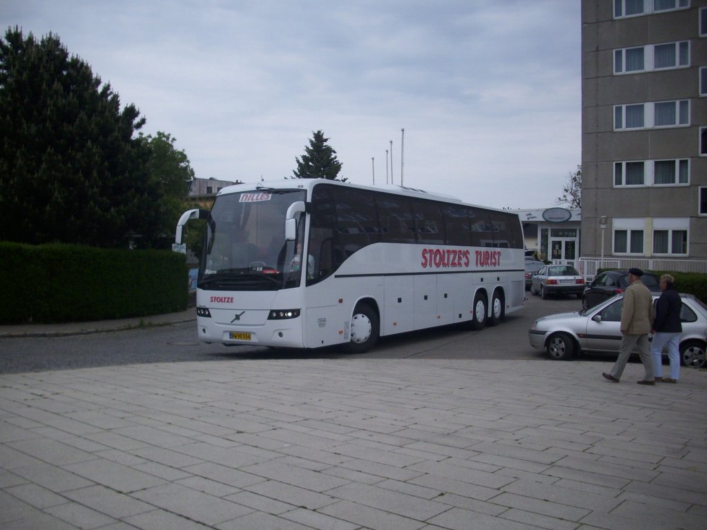Volvo 9700 von Stoltze's Turist aus Dnemark in Sassnitz.