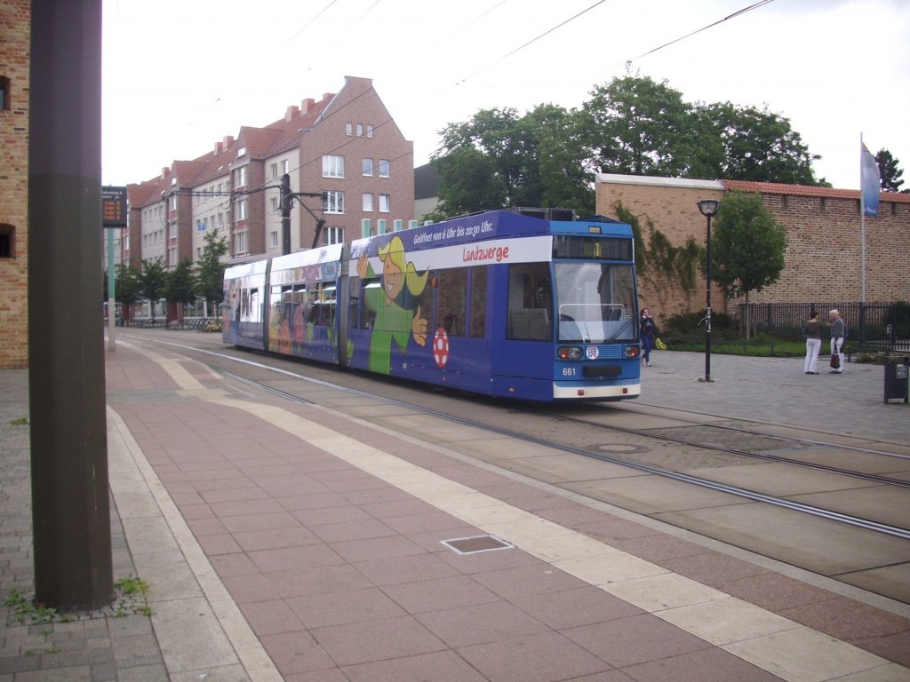 Wagen Nr. 661 der RSAG, am Steintor fotografiert.