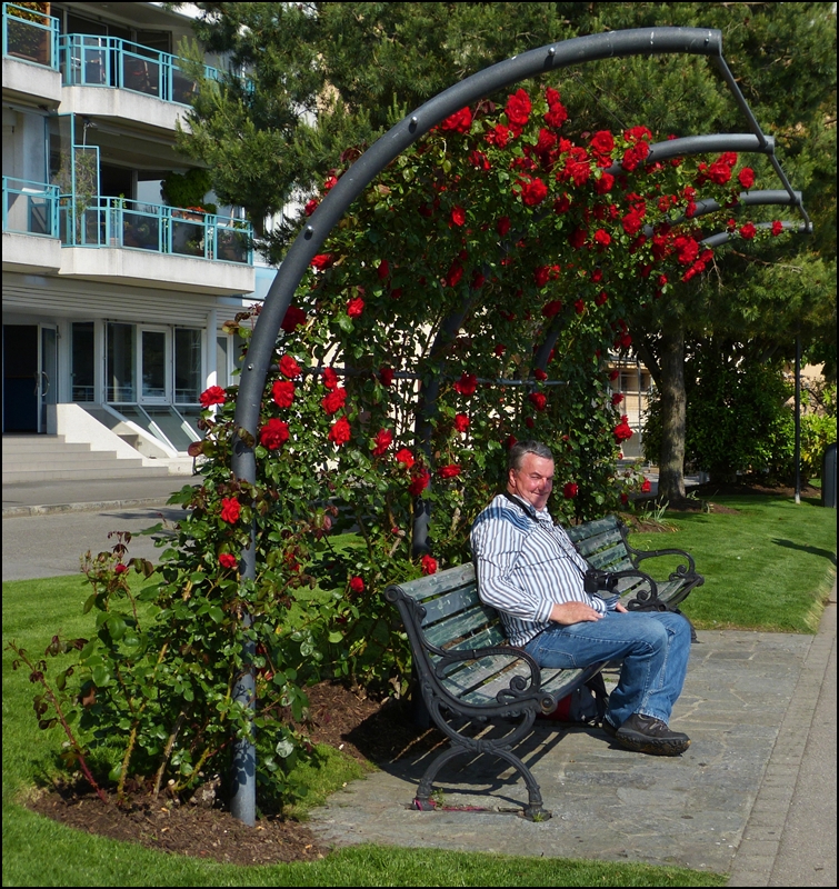 Warten auf die lieben Hellertaler in Vevey am 25.05.2012 (Jeanny)