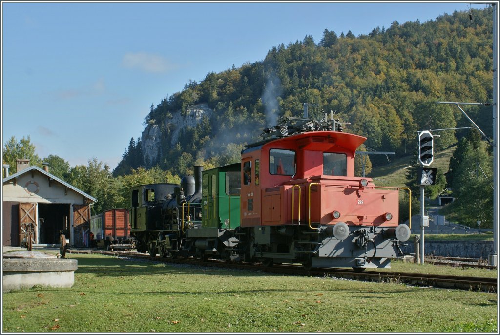 Wie versprochen, wird die CTVJ Dampflok nun nachgeliefert...
Le Pont, den 4. Okt. 2009