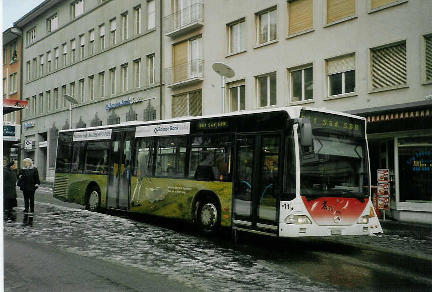 (082'214) - BGU Grenchen - Nr. 11/SO 21'951 - Mercedes am 28. Dezember 2005 in Grenchen, Postplatz