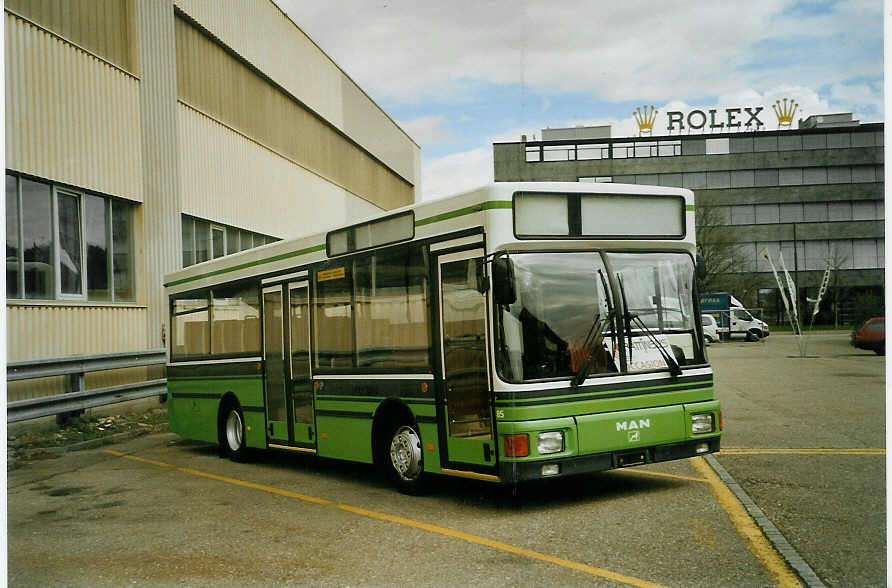 (084'106) - AAGR Rothenburg - Nr. 85 - MAN/Jonckheere am 2. April 2006 in Biel, Rattinbus