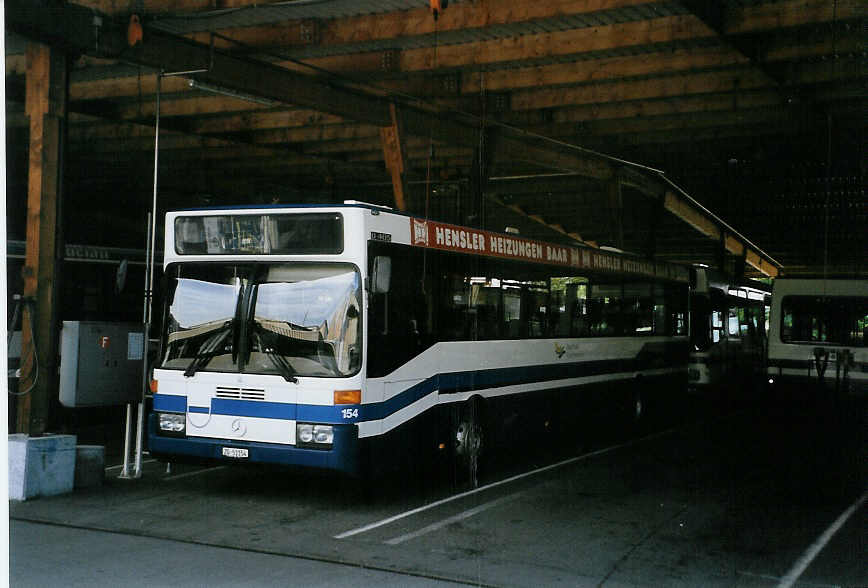 (086'714) - ZVB Zug - Nr. 154/ZG 51'154 - Mercedes (ex Nr. 54) am 18. Juni 2006 in Zug, Garage