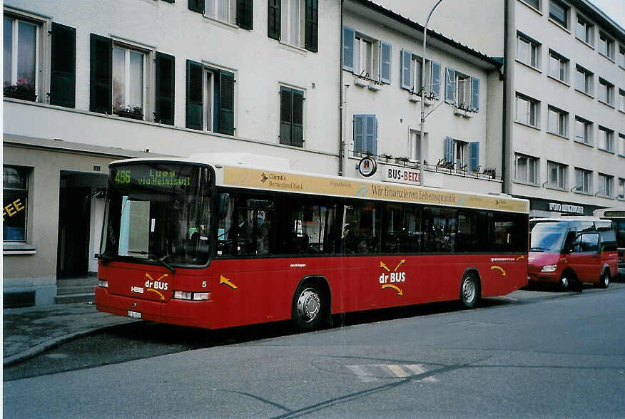 (091'024) - AAGK Koppigen - Nr. 5/BE 122'014 - Volvo/Hess am 18. Dezember 2006 beim Bahnhof Burgdorf