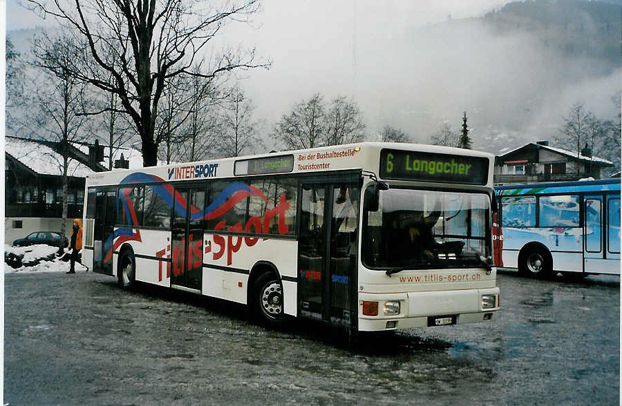 (091'214) - EAB Engelberg - OW 10'195 - MAN am 1. Januar 2007 in Engelberg, Talstation Titlisbahnen