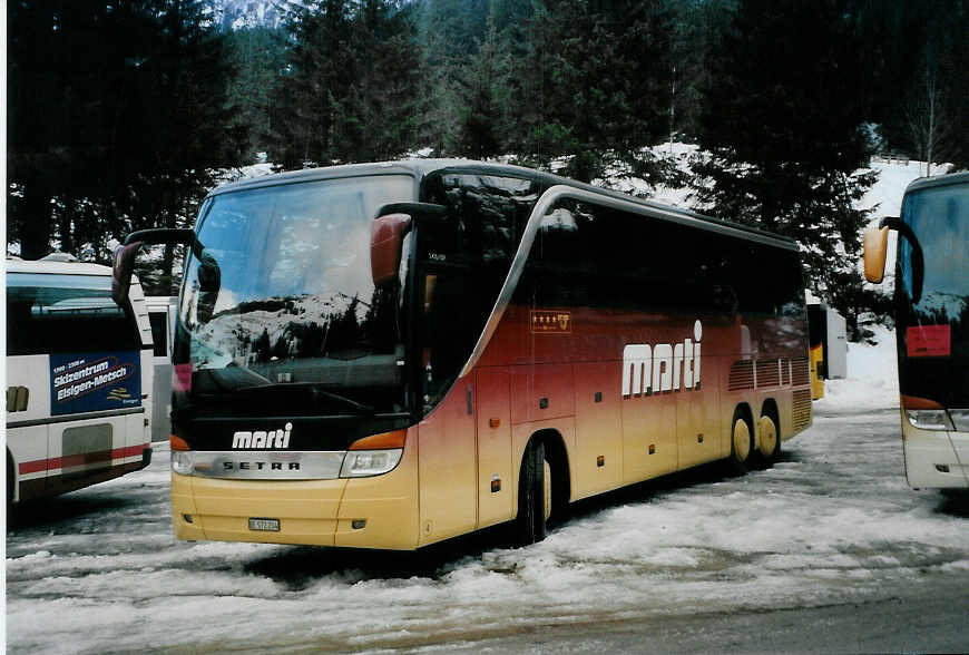 (091'510) - Marti, Kallnach - Nr. 4/BE 572'204 - Setra am 7. Januar 2007 in Adelboden, Unter dem Birg