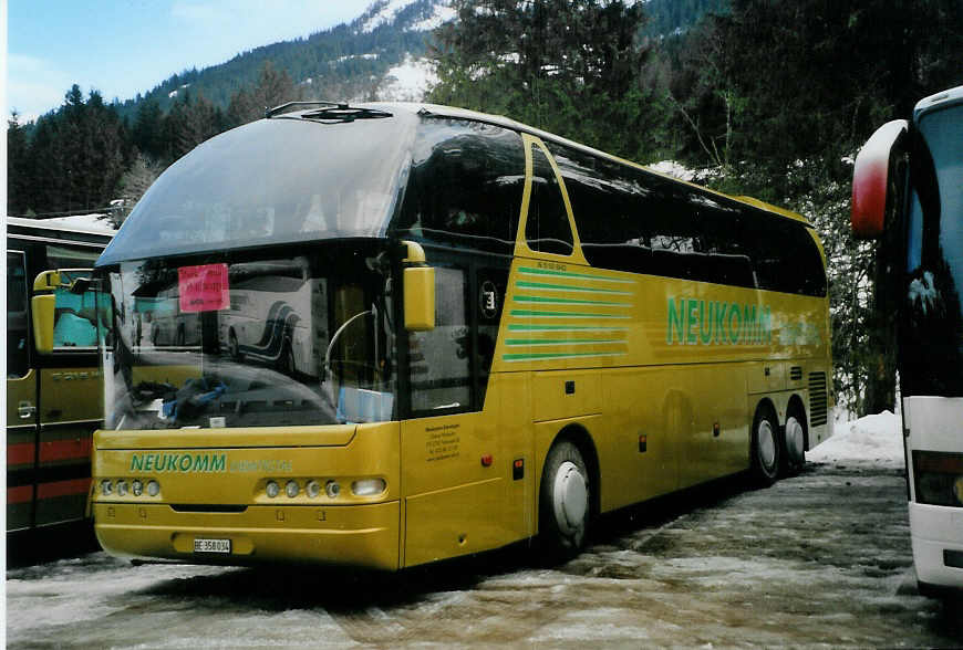 (091'526) - Neukomm, Horboden - BE 358'034 - Neoplan am 7. Januar 2007 in Adelboden, Unter dem Birg