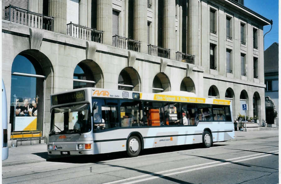 (094'021) - AAR bus+bahn, Aarau - Nr. 147/AG 15'247 - MAN am 14. April 2007 beim Bahnhof Aarau