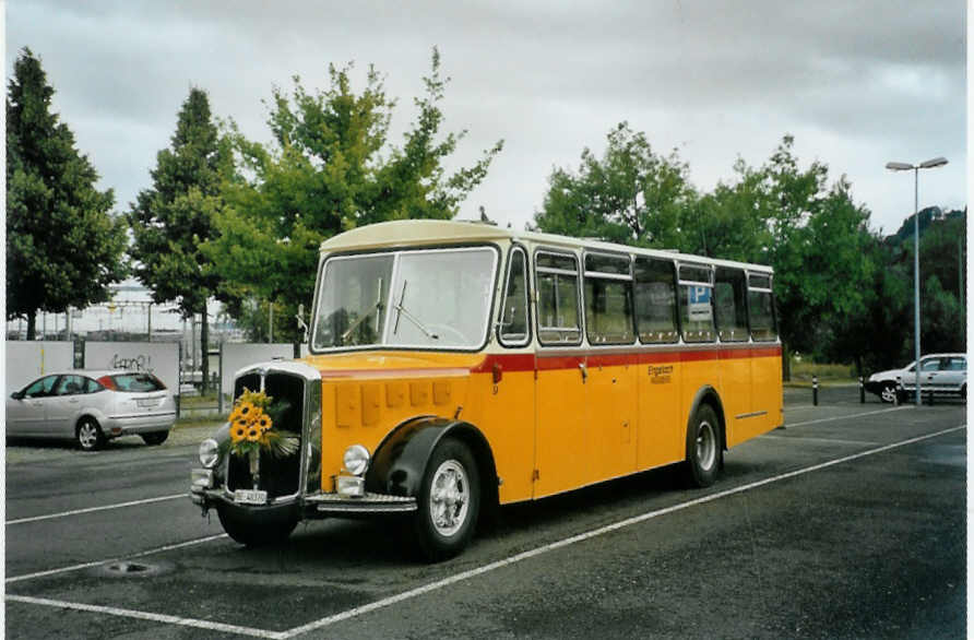 (095'825) - Engeloch, Riggisberg - Nr. 9/BE 40'370 - Saurer/R&J (ex Nr. 2) am 2. Juli 2007 in Thun, Seestrasse