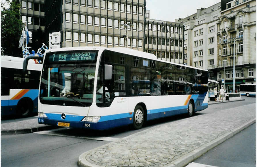 (098'909) - AVL Luxembourg - Nr. 604/VE 2026 - Mercedes am 24. September 2007 in Luxembourg, Place Hamilius