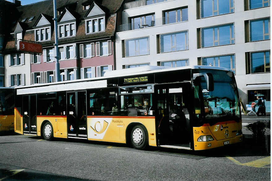 (100'829) - Voegtlin-Meyer, Brugg - Nr. 102/AG 8965 - Mercedes am 3. November 2007 beim Bahnhof Brugg