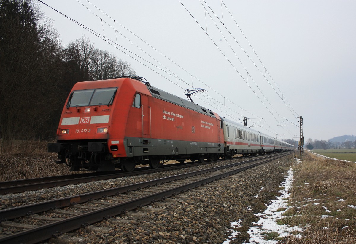 101 017-2 am 28. M�rz 2013 bei Weisham.