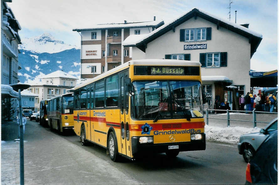 (102'913) - AVG Grindelwald - Nr. 13/BE 407'170 - Vetter am 2. Januar 2008 beim Bahnhof Grindelwald