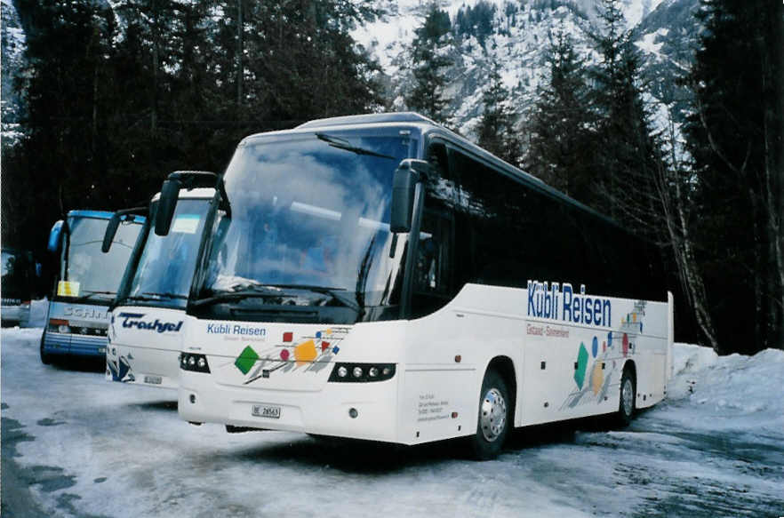 (103'114) - Kbli, Gstaad - BE 26'563 - Volvo (ex AAGK Koppigen Nr. 25) am 6. Januar 2008 in Adelboden, Unter dem Birg