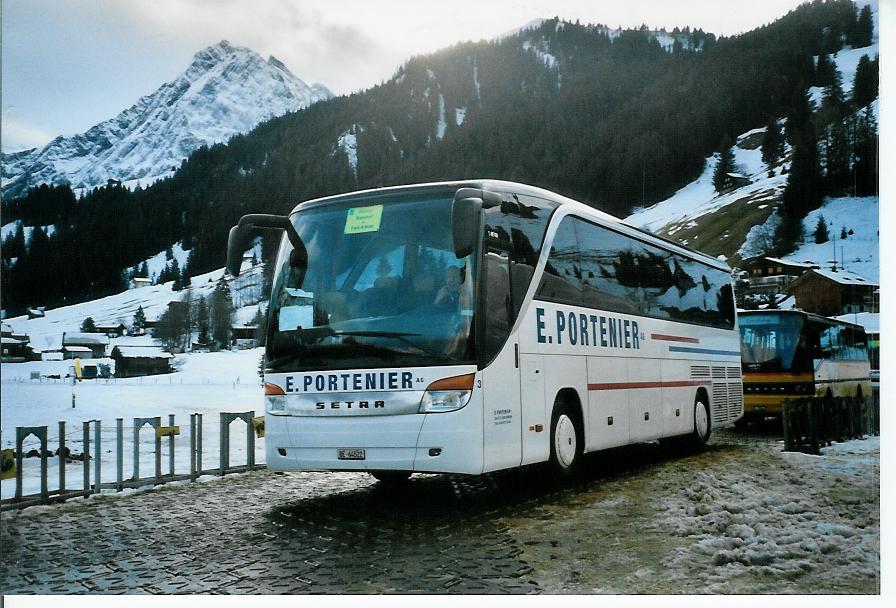 (103'229) - Portenier, Adelboden - Nr. 3/BE 64'522 - Setra am 6. Januar 2008 in Adelboden, Weltcup