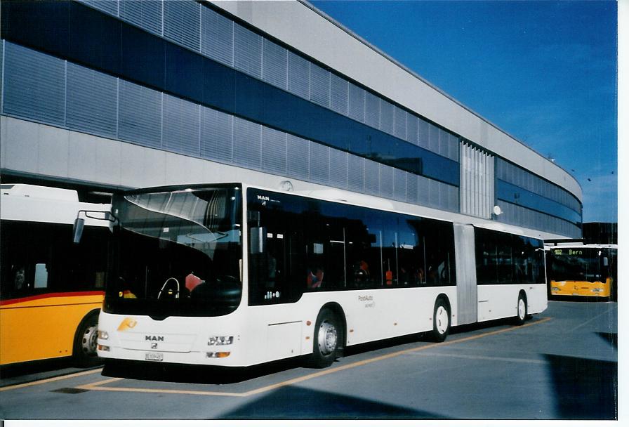 (103'628) - PostAuto Bern - Nr. 653/BE 639'487 - MAN am 20. Januar 2008 in Bern, Postautostation