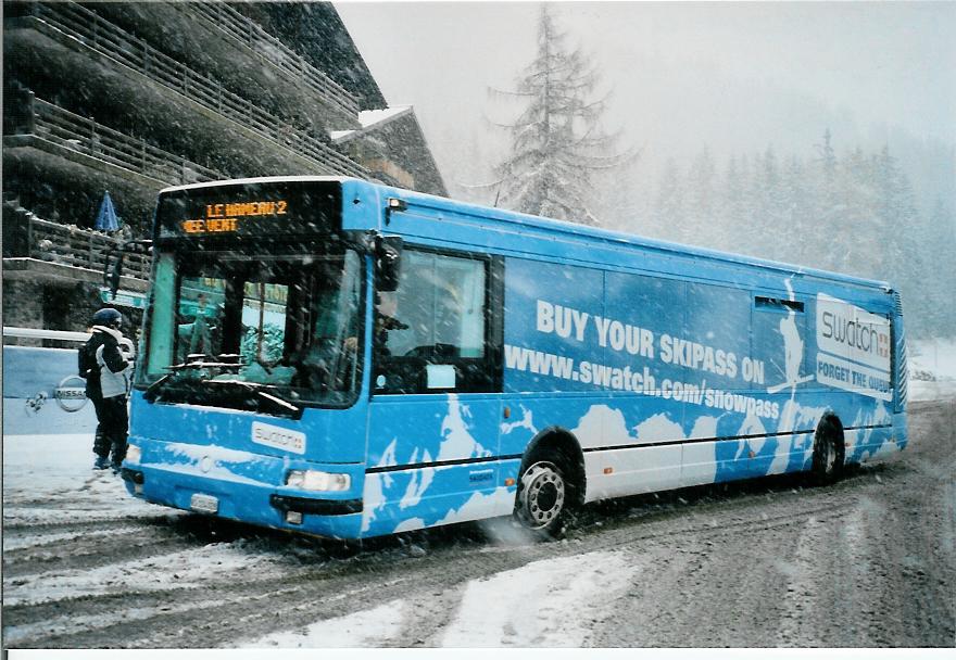 (105'526) - TMR Martigny - Nr. 105/VS 124'028 - Irisbus am 21. Mrz 2008 in Verbier, Medran