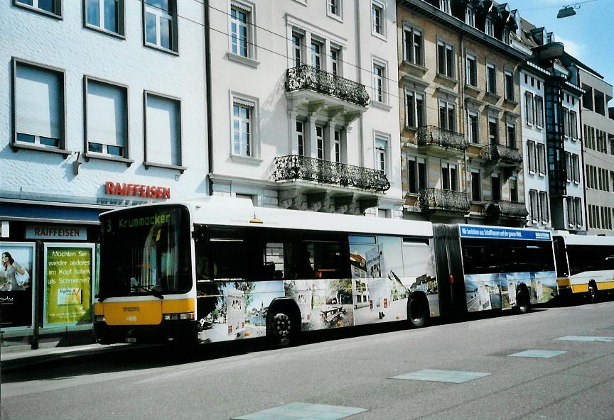 (106'821) - VBSH Schaffhausen - Nr. 9/SH 38'009 - Volvo/Hess am 26. April 2008 beim Bahnhof Schaffhausen