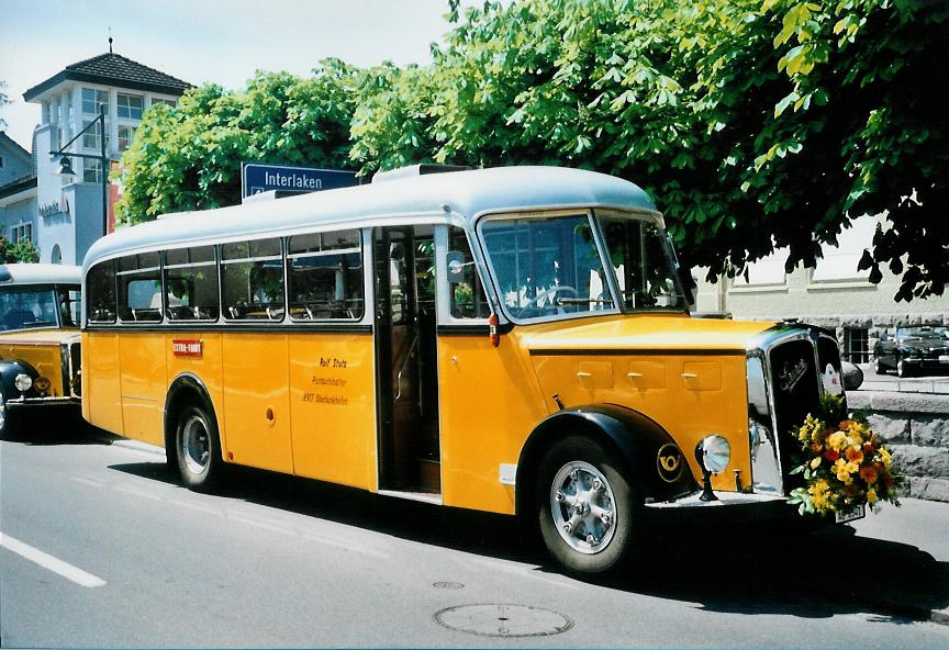 (106'926) - Stutz, Oberlunkhofen - AG 8341 - Saurer/Tscher (ex Dubs, Stallikon) am 10. Mai 2008 in Sarnen, OiO