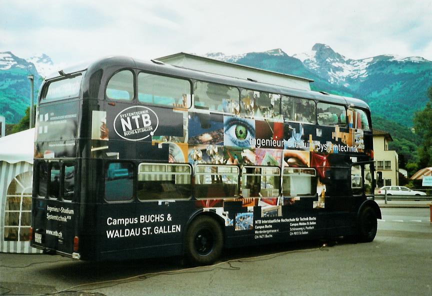 (107'502) - NTB, Buchs - SG 117'627 - Lodekka (ex Londonbus) am 24. Mai 2008 beim Bahnhof Buchs