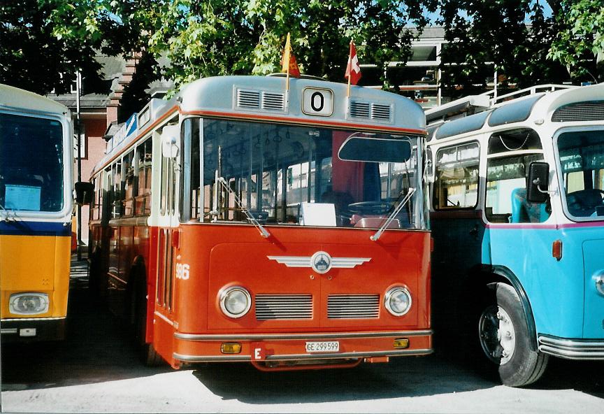 (108'018) - TPG Genve (Hauri) - Nr. 986/GE 299'599 - Saurer/Hess am 21. Juni 2008 in Aigle, Saurertreffen