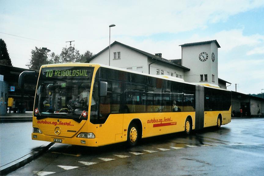 (108'810) - AAGL Liestal - Nr. 89/BL 6131 - Mercedes am 7. Juli 2008 beim Bahnhof Liestal