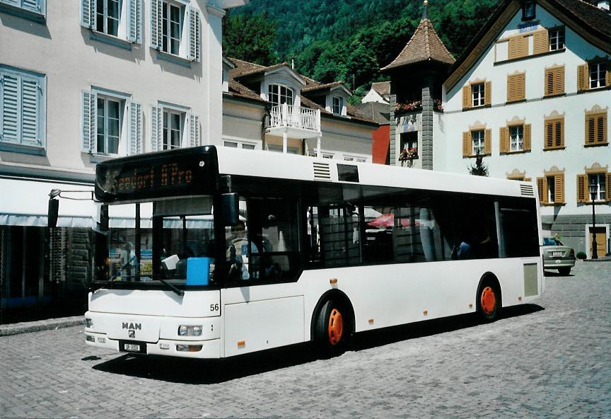 (109'335) - AAGU Altdorf - Nr. 56/UR 9359 - MAN/Gppel (ex Schultz, D-Herxheim) am 16. Juli 2008 in Altdorf, Telldenkmal