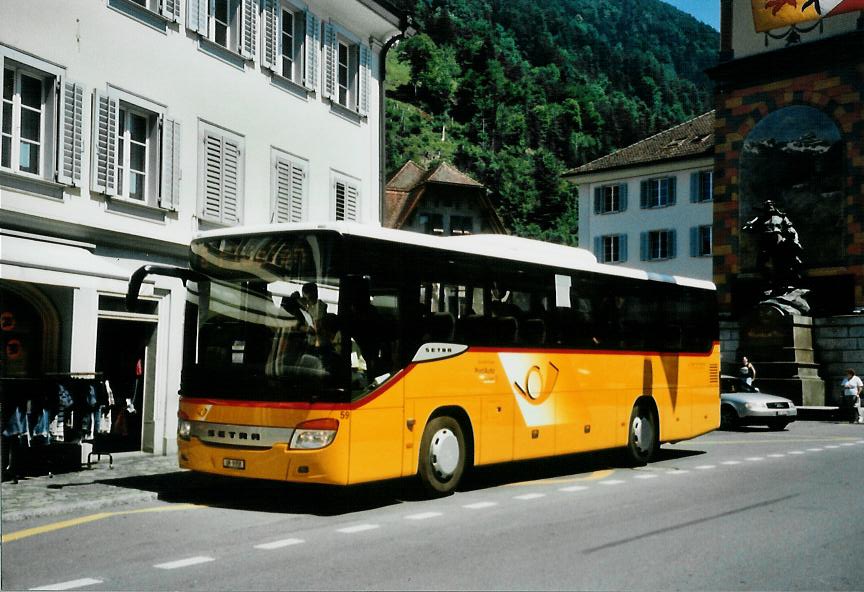 (109'403) - AAGU Altdorf - Nr. 59/UR 9358 - Setra am 16. Juli 2008 in Altdorf, Telldenkmal