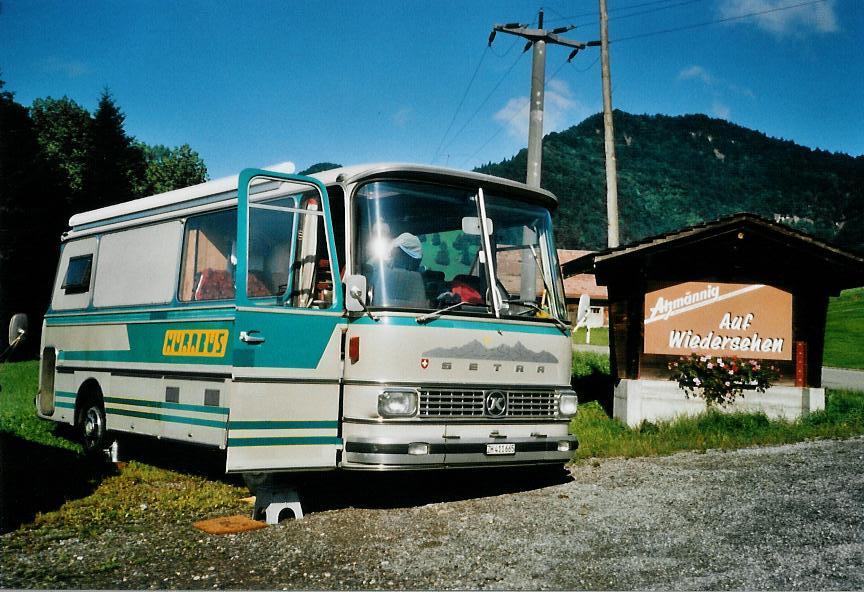 (110'228) - Eibicht, Henggart - ZH 411'665 - Setra (ex Hug, Hergiswil) am 16. August 2008 in Goldingen, Atzmnnig