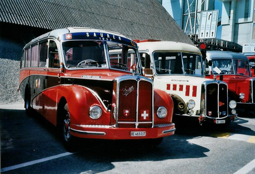 (110'622) - Schaffer, Oberburg - BE 463'037 - Saurer/R&J (ex AFA Adelboden Nr. 16; ex ASKA Aeschi Nr. 8) am 30. August 2008 in Niederbipp, Saurertreffen