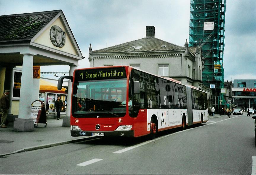 (110'926) - SWK Konstanz - Nr. 41/KN-C 1141 - Mercedes am 15. September 2008 beim Bahnhof Konstanz