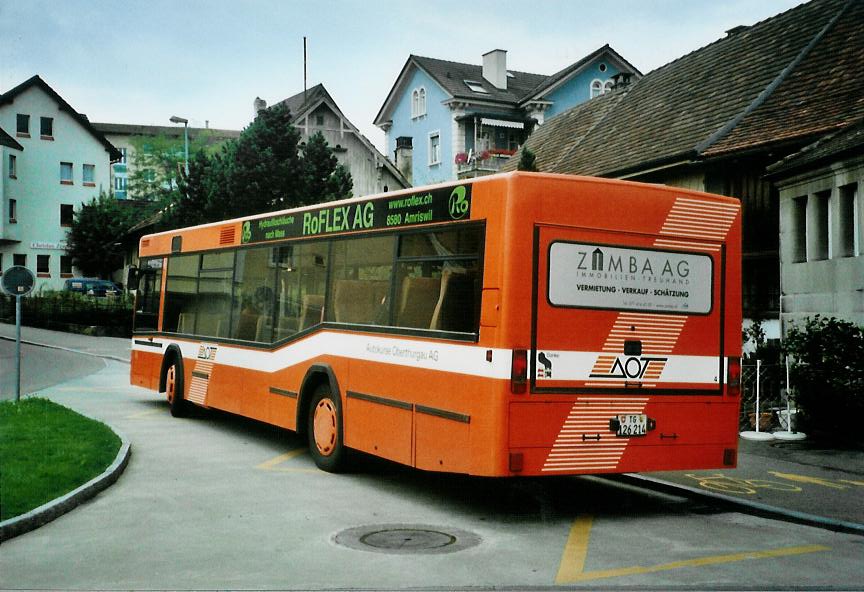 (110'930) - AOT Amriswil - Nr. 4/TG 126'214 - Neoplan am 15. September 2008 beim Bahnhof Romanshorn