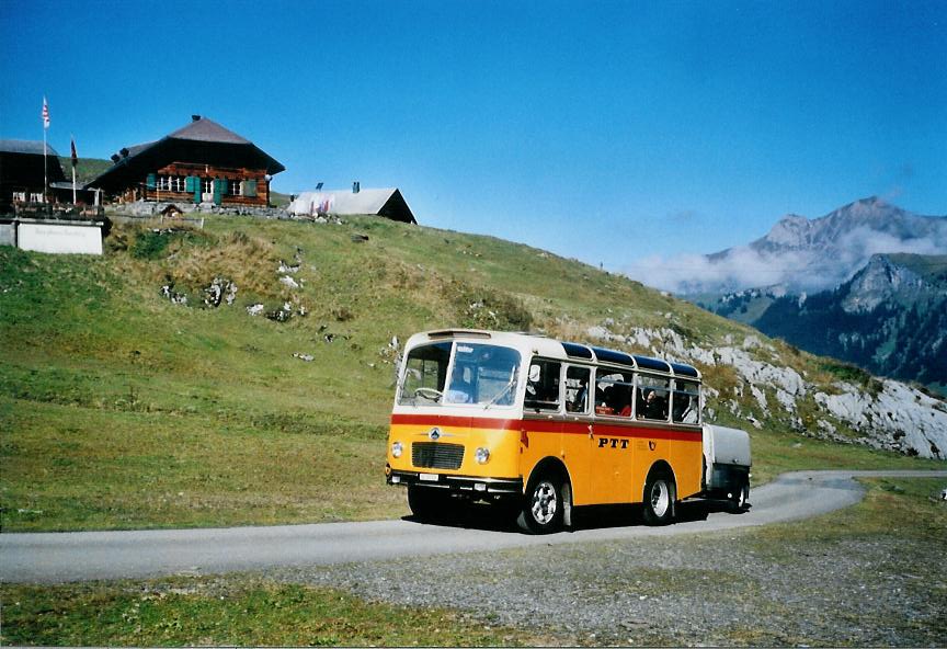 (111'131) - Schmid, Thrishaus - Nr. 9/BE 26'105 - Saurer/R&J (ex Geiger, Adelboden Nr. 9) am 27. September 2008 in Kiental, Bundalp