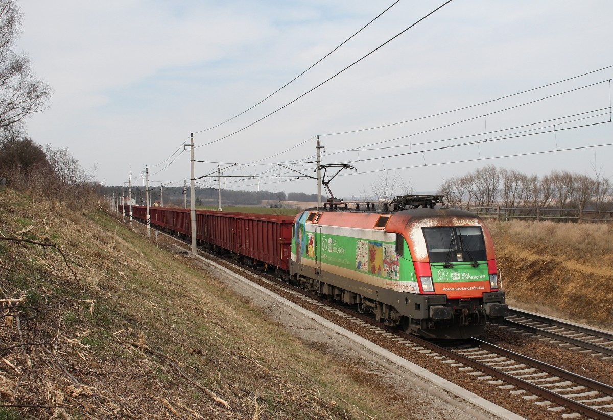 1116 007-6  SOS Kinderdorf  am 17. M�rz 2015 kurz vor B�heimkirchen.