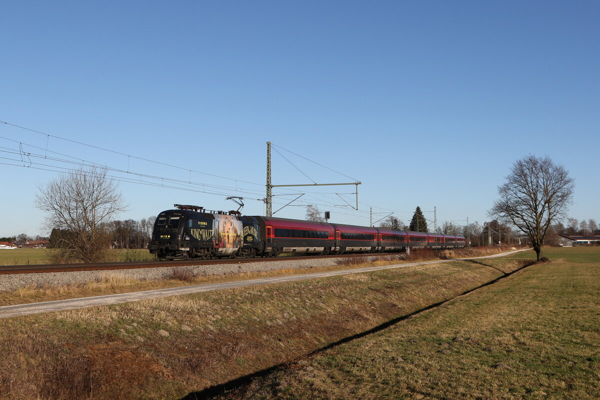 1116 216  200 Jahre Johann Strauss  aus Salzburg kommend am 10. Dezember 2025 bei �bersee am Chiemsee.