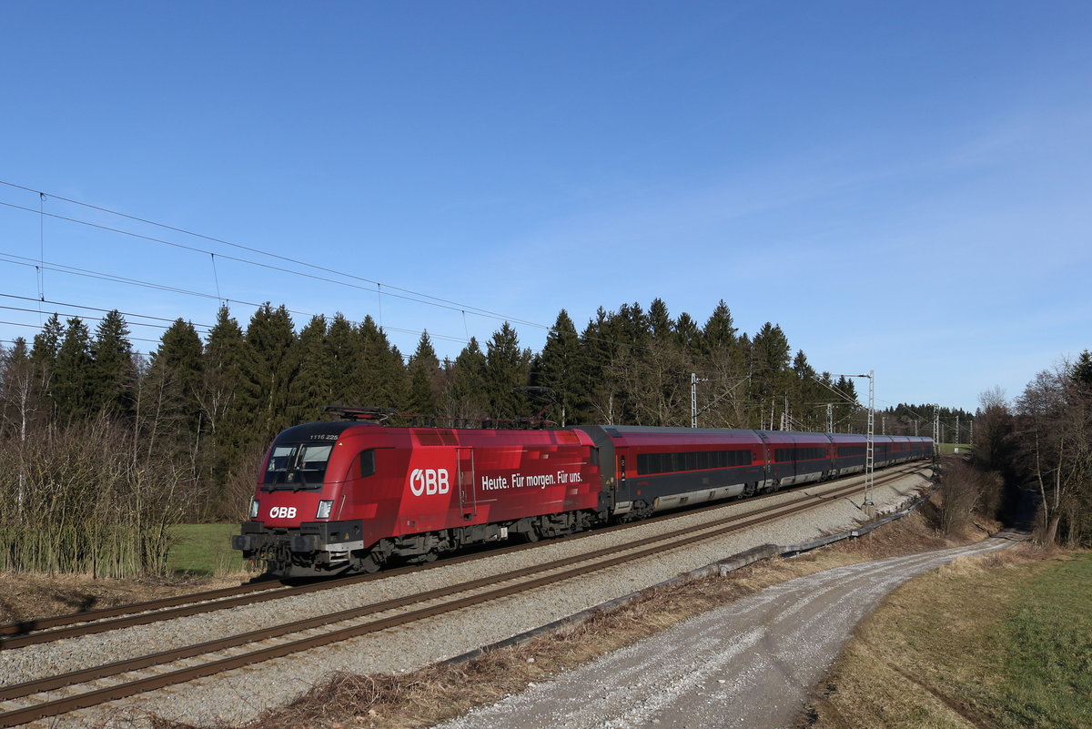 1116 225  Heute. F�r Morgen. F�r uns  aus Salzburg kommend am 14. Januar 20200 bei Grabenst�tt im Chiemgau.