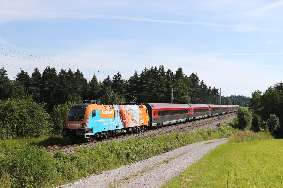 1116 229  Steinbach  aus Salzburg kommend am 14. Juli 2020 bei Grabenst�tt.