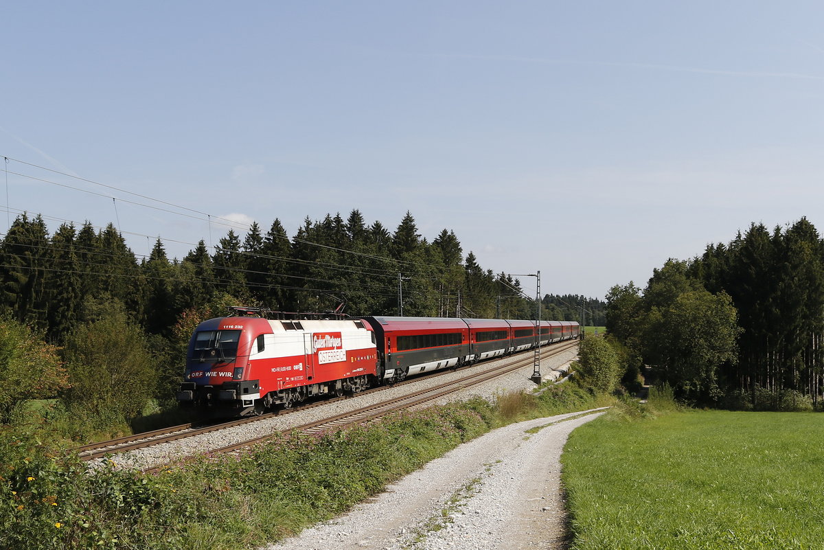 1116 232  ORF  au Salzburg kommend am 5. September 2018 bei Grabenst�tt.