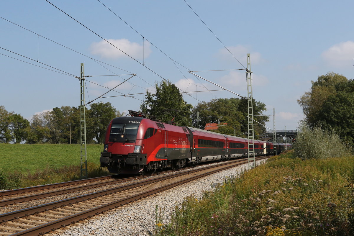 1116 241 aus Salzburg kommend am 21. September 2020 bei �bersee.