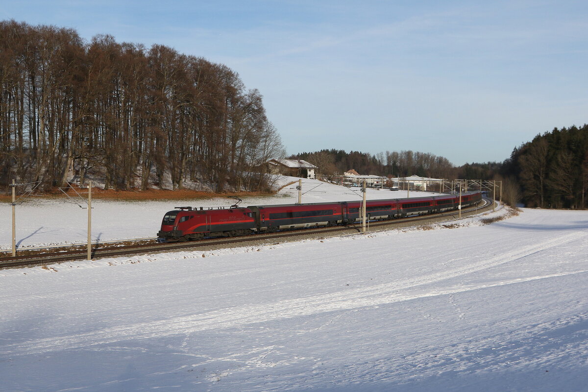 1116 248 war am 1. Januar 2026 bei Axdorf in Richtung Rosenheim unterwegs.