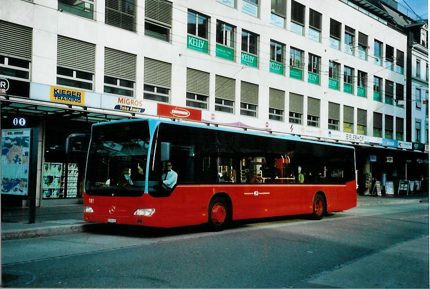 (111'913) - VB Biel - Nr. 181/BE 654'181 - Mercedes am 10. November 2008 in Biel, Guisanplatz