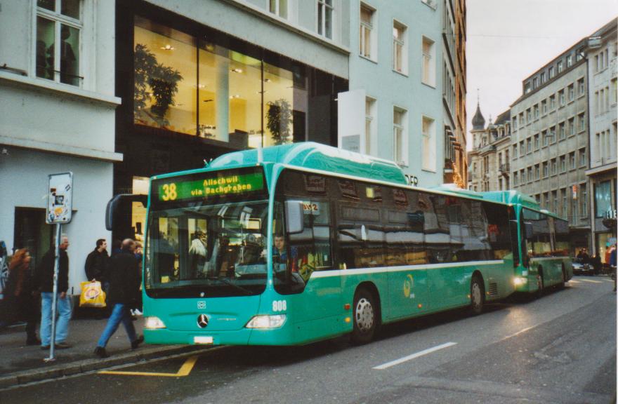 (112'315) - BVB Basel - Nr. 808/BS 2808 - Mercedes am 6. Dezember 2008 in Basel, Schifflnde