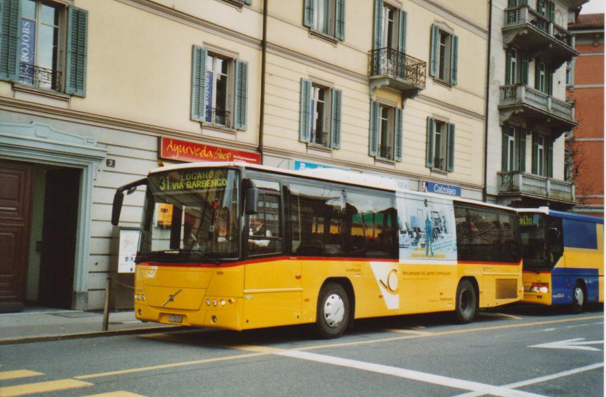 (112'621) - AutoPostale Ticino - Nr. 509/TI 215'203 - Volvo am 9. Dezember 2008 in Lugano, Centro