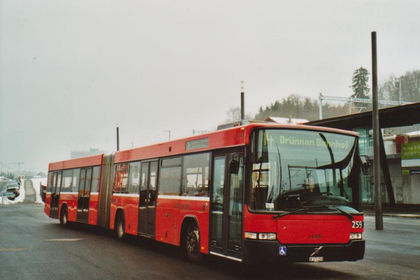 (113'230) - Bernmobil, Bern - Nr. 259/BE 572'259 - Volvo/Hess am 23. Dezember 2008 in Bern, Westside